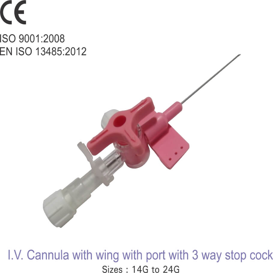 IV Cannula with 3 way stopcock