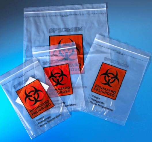 Zipper Closure Specimen Bags Min