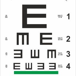 Tumbling E Eye Chart