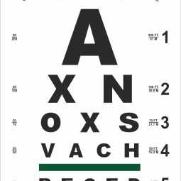 Snellen Eye Chart 8 Line
