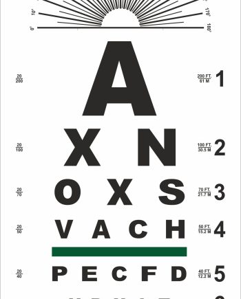 Snellen Eye Chart 8 Line